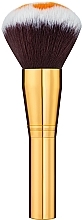 Парфумерія, косметика Пензель великий ультрам'який для сухих текстур, золотисто-коричневий - Man Fei