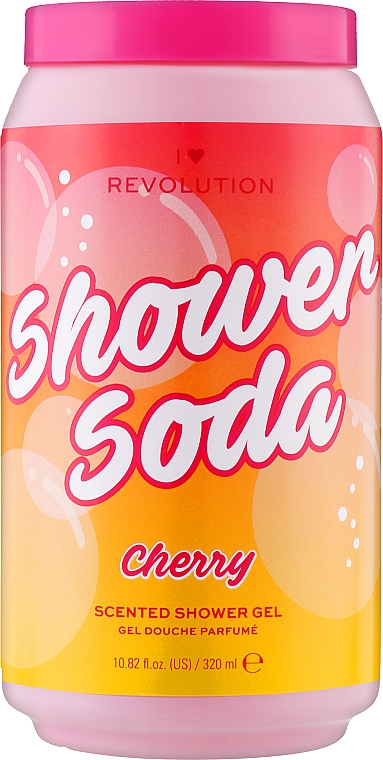 Гель для душу з ароматом вишні - I Heart Revolution Tasty Shower Soda Cherry Scented Shower Gel — фото N1