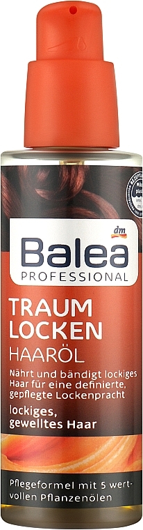Масло для вьющихся волос - Balea Professional Traum Locken — фото N2