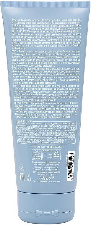 Кондиціонер для щільності волосся - Alfaparf Semi di Lino Density Thickening Conditioner — фото N2