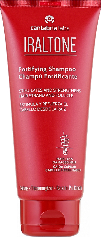 Укрепляющий шампунь против выпадения волос - Cantabria Labs Iralton Fortifying Shampoo — фото N1