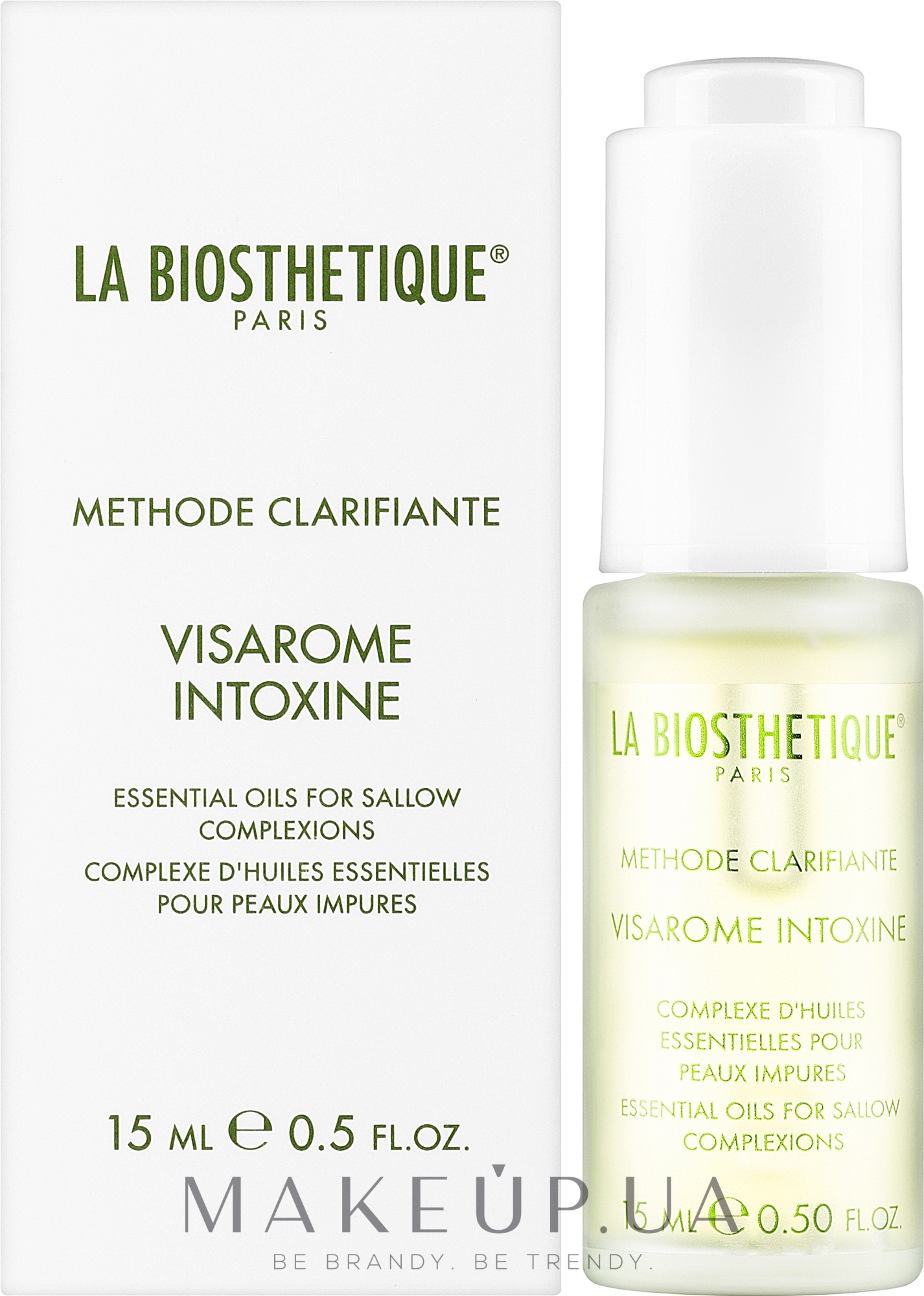Эссенциальные масла с успокаивающим эффектом - La Biosthetique Methode Clarifiante Visarome Intoxine — фото 15ml