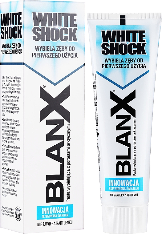 Зубная паста отбеливающая "Вайт Шок" - Blanx White Shock Brilliant Toothpaste — фото N2