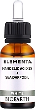 Сыворотка для лица "Миндальная кислота 2% + Морской нарцисс" - Bioearth Elementa White Mandelic Acid 2% + Sea Daffodil — фото N1
