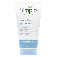 Парфумерія, косметика Міцелярний гель для вмивання - Simple Water Boost Micellar Gel Wash