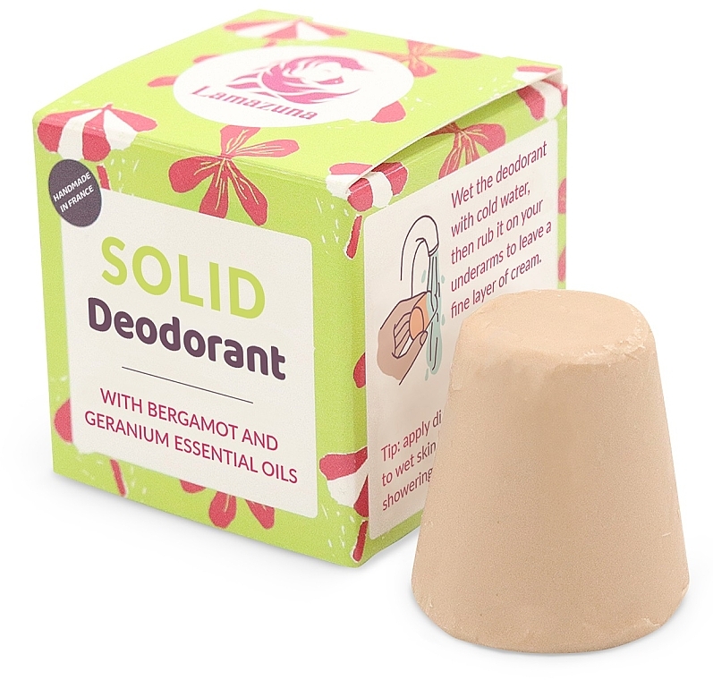 Твердый дезодорант для тела "Бергамот и Герань" - Lamazuna Solid Deodorant With Bergamot & Geranium — фото N1