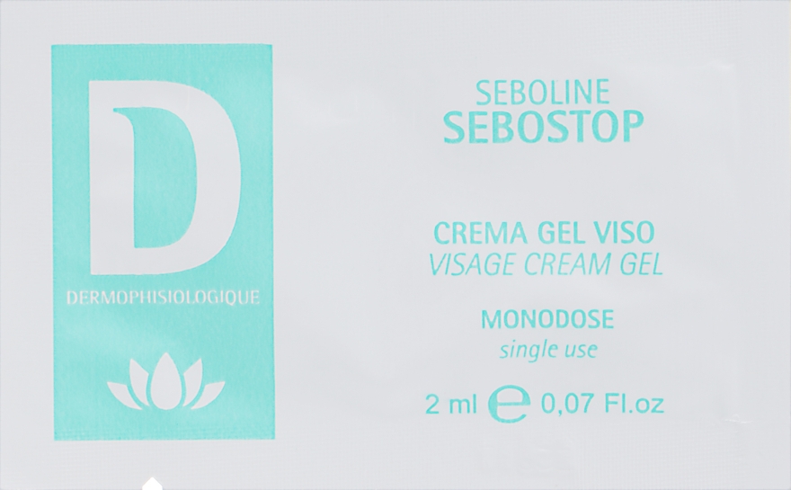 Себорегулирующий крем-гель для жирной кожи с высыпаниями - Dermophisiologique Sebostop Crema Gel Viso (пробник)