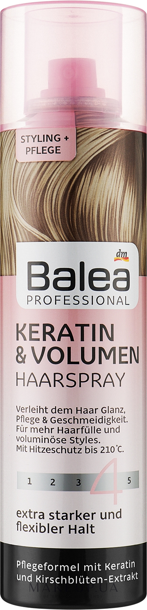 Професійний лак для волосся - Balea Professional Hairspray Keratin & Volume — фото 250ml