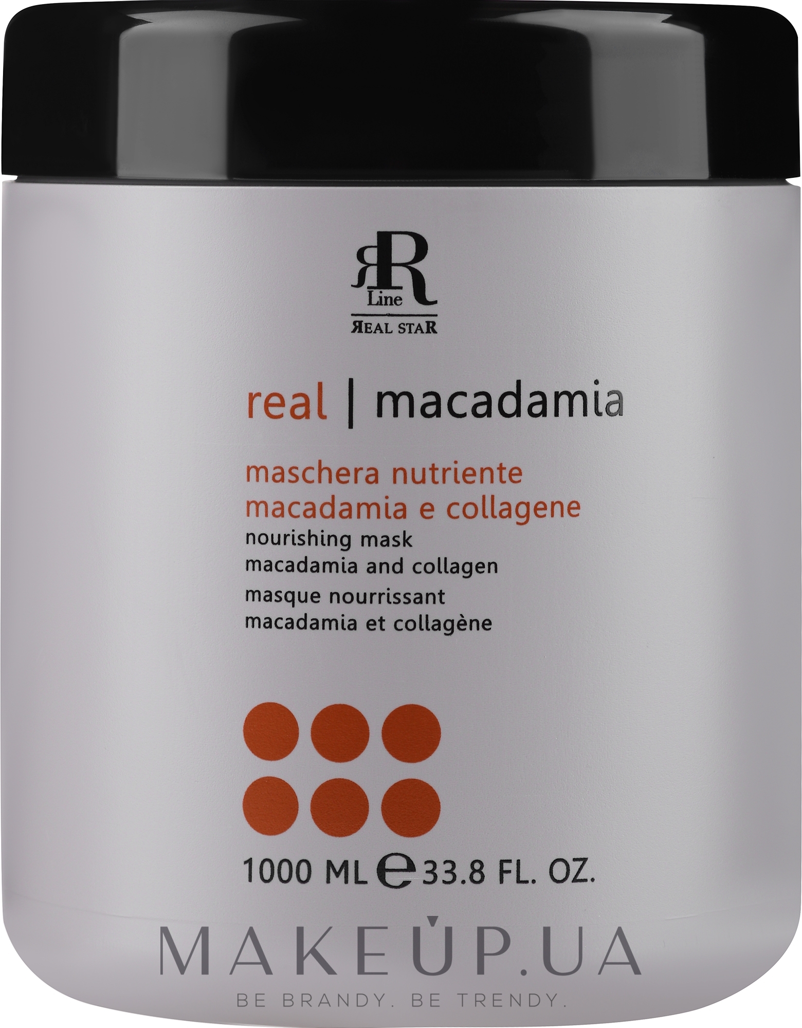 Маска для волос с маслом макадамии и коллагеном - RR Line Macadamia Star — фото 1000ml