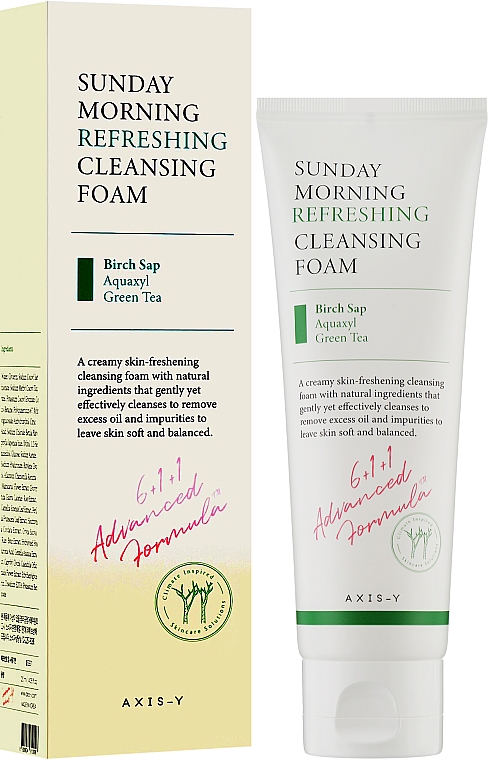 Освежающая пенка для умывания - Axis-Y Sunday Morning Refreshing Cleansing Foam — фото N2