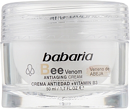 Антивіковий крем із бджолиною отрутою та вітаміном B3 - Babaria Bee Venom Antiaging Cream — фото N2