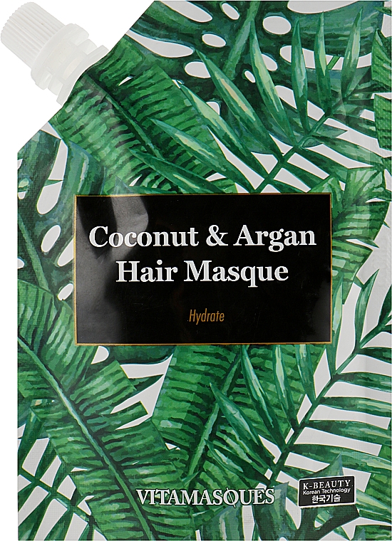 Маска для волосся "Кокос і арганія" - Vitamasques Coconut & Argan Hair Masque — фото N1