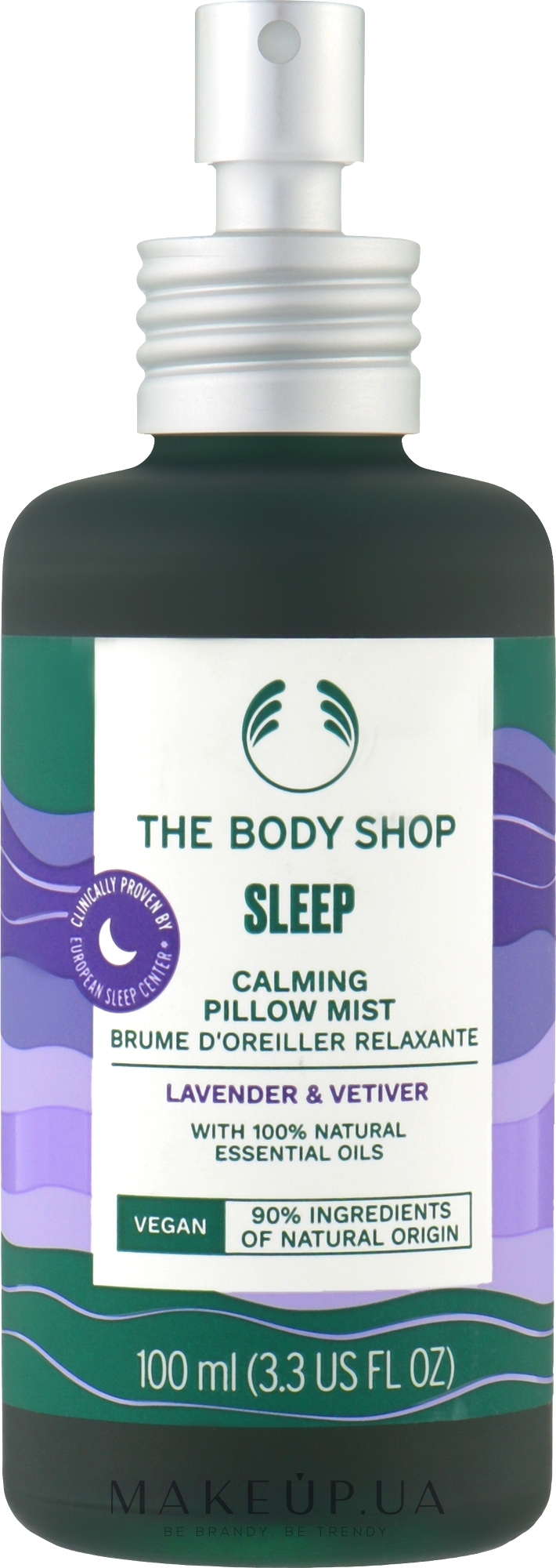 Спрей для подушки "Лаванда та ветівер". Спокійний сон - The Body Shop Sleep Calming Pillow Mist — фото 100ml