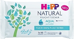 Парфумерія, косметика Дитячі вологі серветки, 10 шт. - Hipp Babysanft Natural Aqua Cleaning Wet Wipes