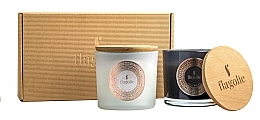 Духи, Парфюмерия, косметика Набор - Flagolie For Her And For Him Set (candle/2x170g)