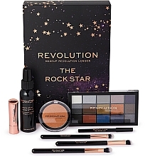 Духи, Парфюмерия, косметика Набор - Makeup Revolution The Rock Star (eye/palette/16.5g + highl/6.5g + fix/sprey/100ml + lipstick/3.5g + eye/pen/1.2g + brush/3)