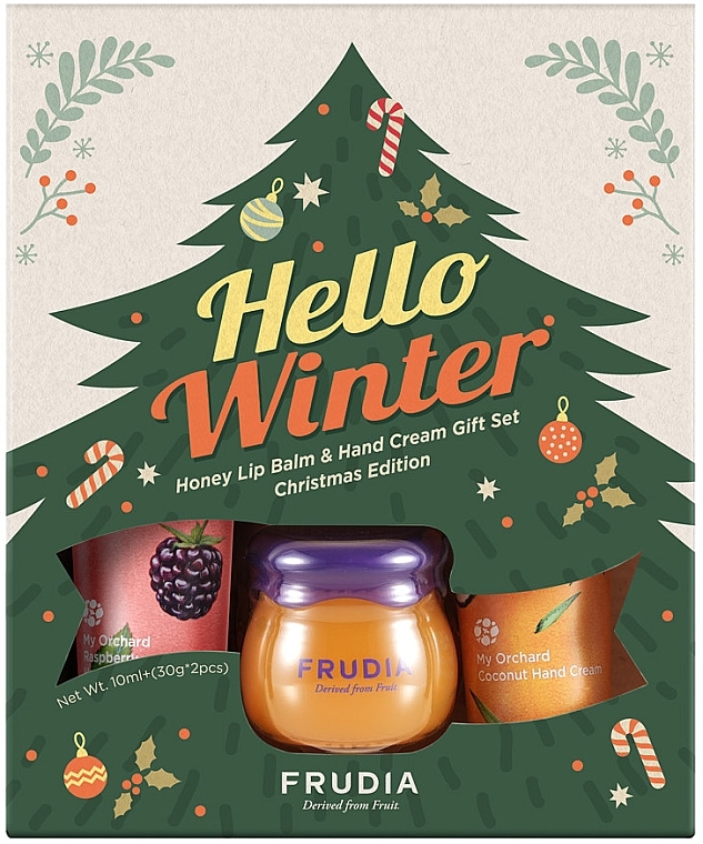 Набір - Frudia Hello Winter Premium Gift Set (lip/balm/10ml + h/cr/2x30g) — фото N2