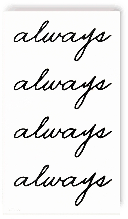 Тимчасове тату "Always" - Ne Tattoo — фото N2