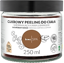 Цукровий пілінг для тіла "Кава і бавовна" - Nova Kosmetyki HomeSPA Sugar Body Scrub Firming Coffee And Cotton — фото N1