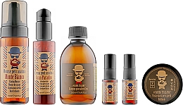 Духи, Парфюмерия, косметика Набор - Barba Italiana (h/shm/250ml + f/balm/100ml + f/mousse/150ml + h/paste/100ml + h/essence/2х20ml + box)