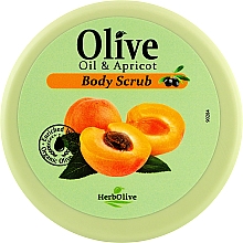 Відлущувальний крем-скраб "Абрикоса" - Madis HerbOlive Body Scrub Cream Apricot — фото N2