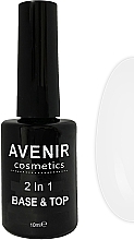 Духи, Парфюмерия, косметика Гель-лак 2в1 - Avenir Cosmetics Base&Top