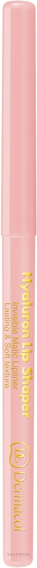 Контурний олівець для губ прозорий із гіалуроновою кислотою - Dermacol Hyaluronic Lip Contour — фото Transparent