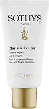 Легкий крем для чувствительной кожи лица и кожи с куперозом - Sothys Clarte & Confort Light Cream for Fragile Capillaries — фото N1