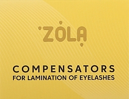 Духи, Парфюмерия, косметика Компенсаторы для ламинирования ресниц, желтые - Zola Compensators For Lamination Of Eyelashes