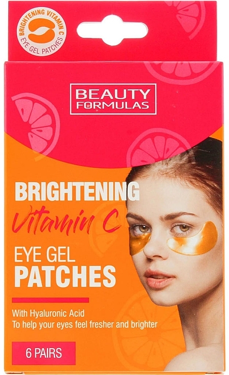 Гелевые патчи для глаз с витамином С - Beauty Formulas Brightening Vitamin C Eye Gel Patches