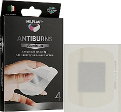 Стерильний пластир для захисту незначних опіків "AntiBurns Aluminium" - Milplast — фото N2