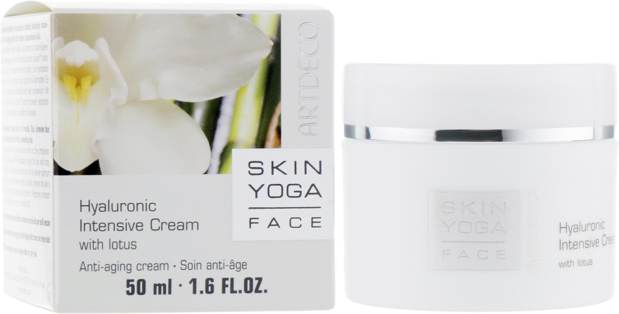 Насичений крем для інтенсивного догляду - Artdeco Skin Yoga Hyaluronic Intensive Cream With Lotus — фото N2