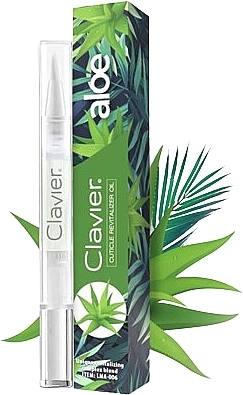 Відновлювальна олія для кутикули в олівці "Алое" - Clavier Aloe Cuticule Revitalizer Oil — фото N1