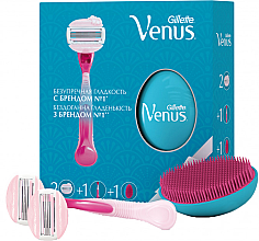 Парфумерія, косметика УЦЕНКА Набір подарунковий - Gillette Venus Classic (razor/1psc + rep/cassette/2psc + brush/1psc) *