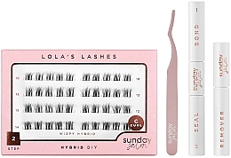 Духи, Парфюмерия, косметика Набор - Lola's Lashes Wispy Hybrid Diy Lash Extensions Starter Set (bond/seal/2x3.5ml + remover/4ml + eyelashes/40pcs + applicator/1pcs)