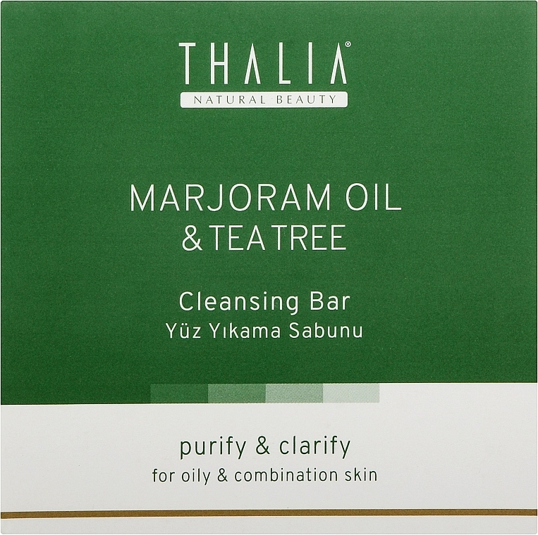 Глубоко очищающее мыло с майораном и чайным деревом - Thalia — фото N1