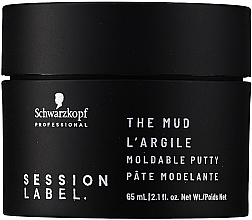 Парфумерія, косметика Моделювальна глина для волосся - Schwarzkopf Professional Session Label The Mud Mouldable Putty