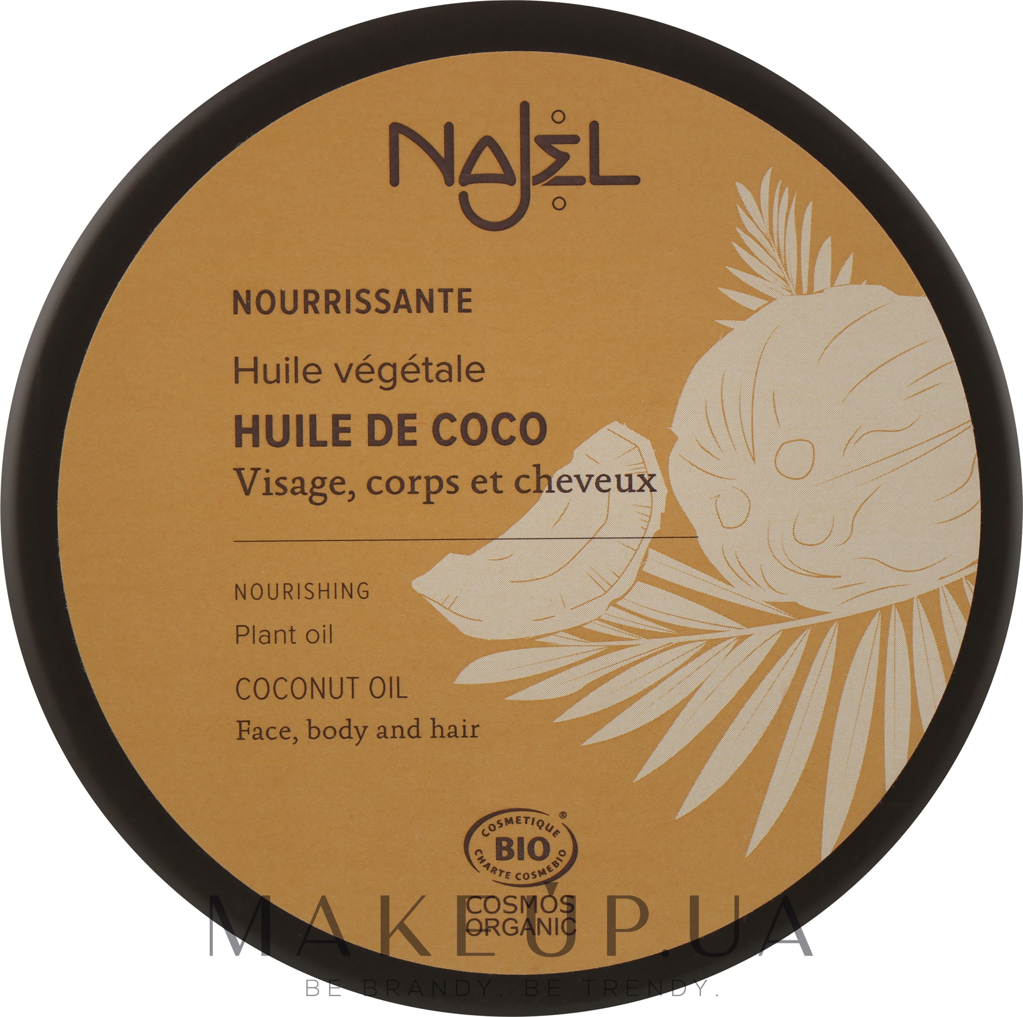 Масло для тіла, кокосове - Najel Nourishing Coconut Oil Face, Body And Hair — фото 100g