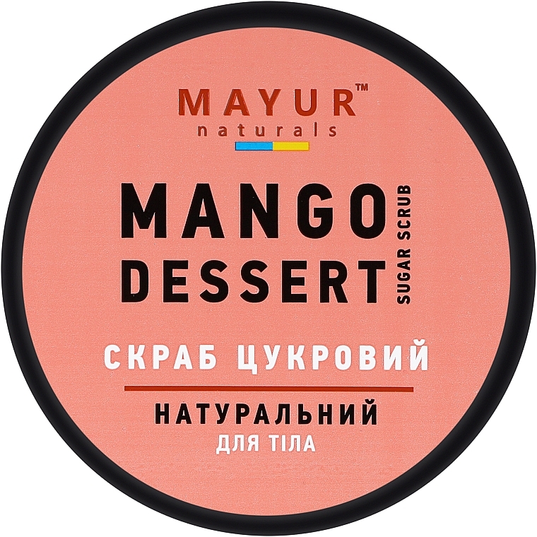 Скраб для тіла цукровий "Манговий Десерт" натуральний - Mayur