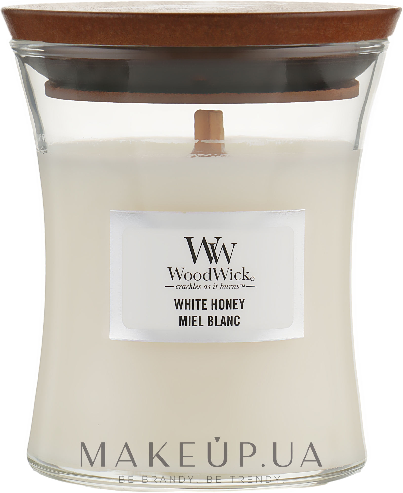 Ароматическая свеча в стакане - WoodWick White Honey Candle — фото 85g