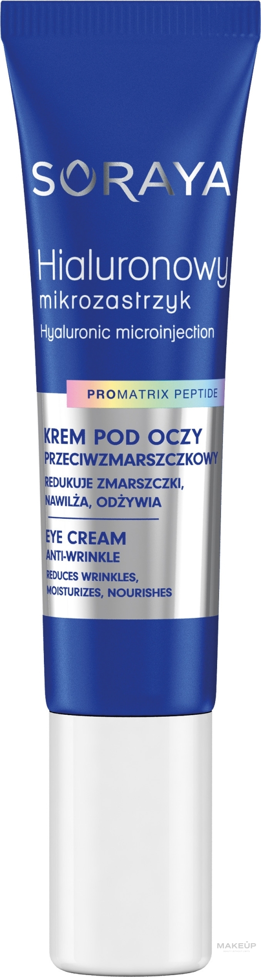 Крем для глаз против морщин - Soraya Hyaluronic Microinjection Pro Matrix Peptide Anti-Wrinkle Eye Cream  — фото 15ml