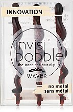 Затискачі для волосся, коричневі - Invisibobble Waver Pretty Dark — фото N2