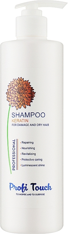 Шампунь для волос "Keratin" - Profi Touch Shampoo  — фото N1