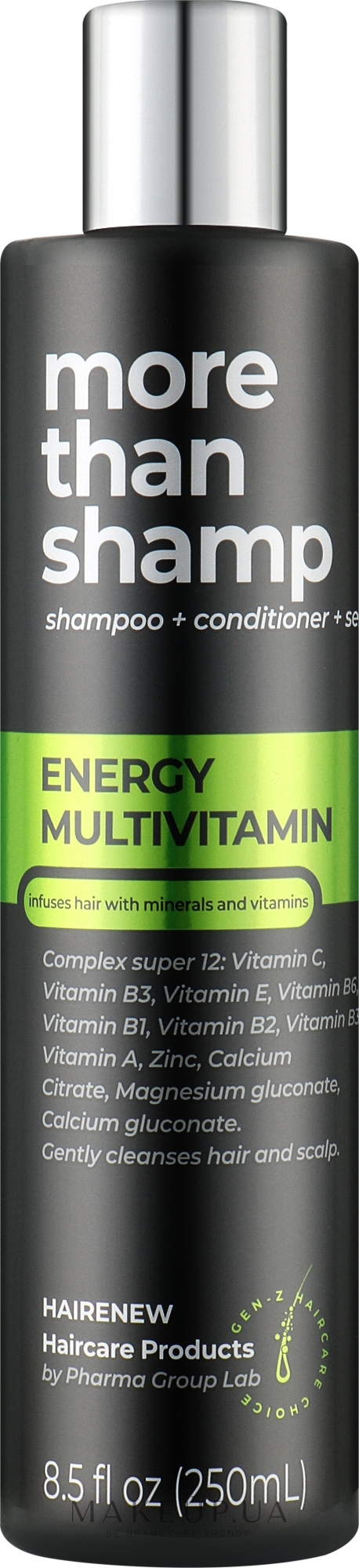 Шампунь для волосся "Енергія мультивітамінів" - Hairenew Energy Multivitamin Shampoo — фото 250ml