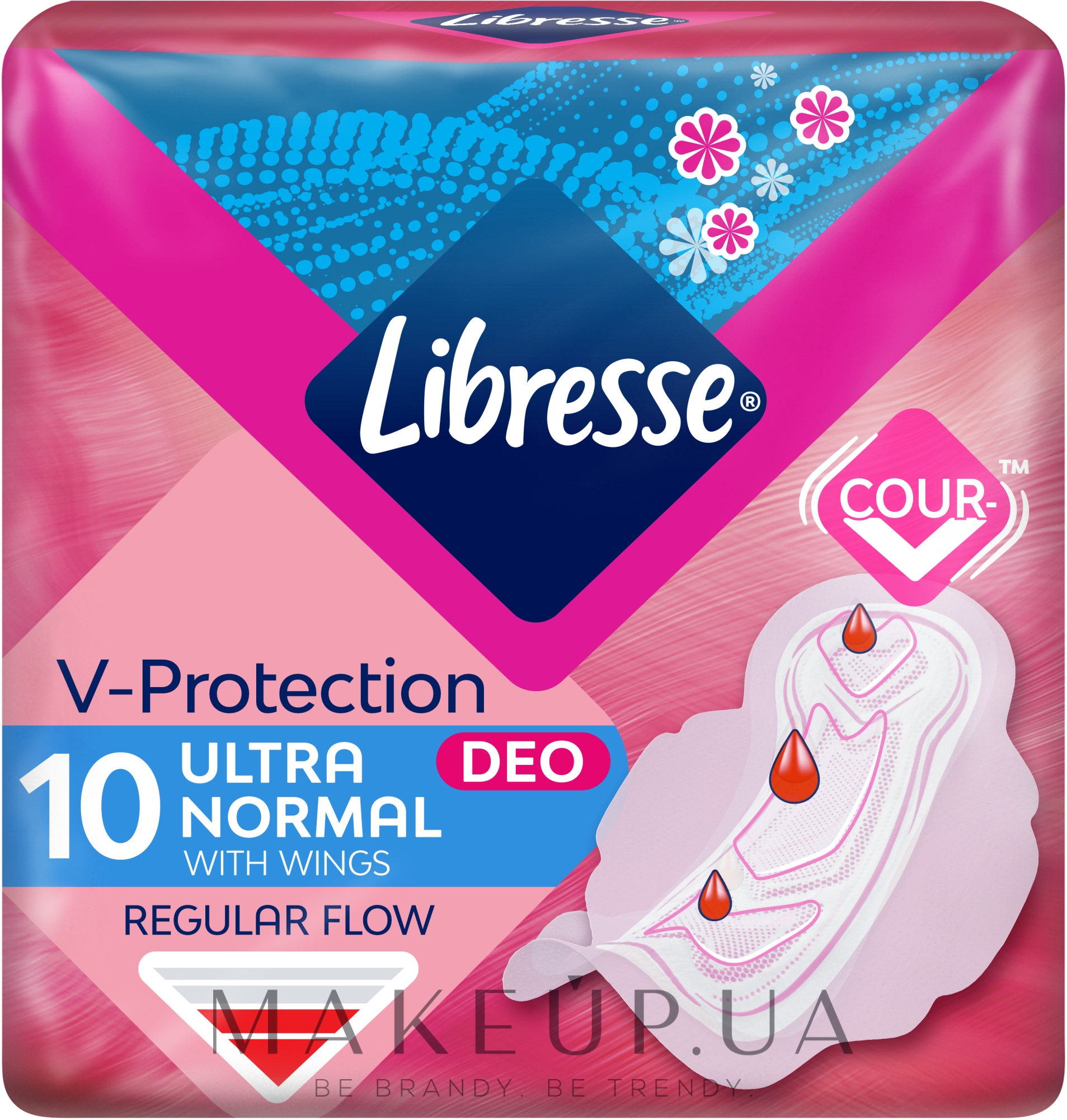 Гигиенические прокладки Ultra Deo с крылышками, 10шт - Libresse Ultra Thin Normal Soft Deo — фото 10шт
