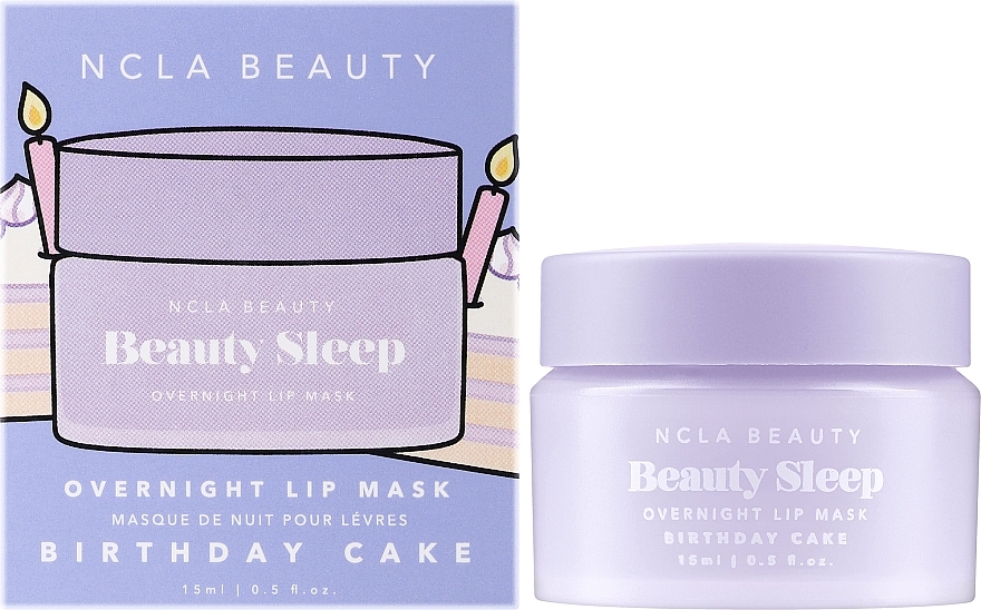 Нічна маска для губ - NCLA Beauty Beauty Sleep Overnight Lip Mask Birthday Cake — фото N2