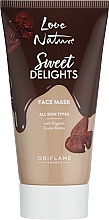 Духи, Парфюмерия, косметика Маска для лица с органическим маслом какао - Oriflame Love Nature Sweet Delights Face Mask