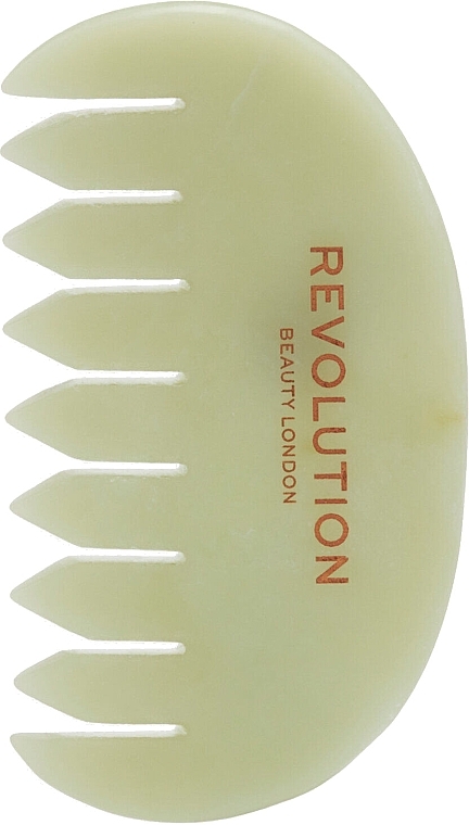 Нефритовий гребінець для масажу шкіри голови й тіла - Revolution Skincare Jade Scalp & Body Massage Comb — фото N1