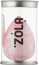 Спонж суперм'який, біло-рожевий "Крапля" - Zola — фото N2