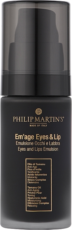 Крем для шкіри навколо очей і губ - Philip Martin's Em'age Eyes & Lip — фото N1